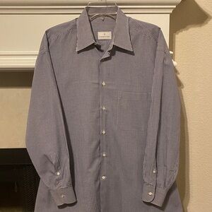 Brooks Brothers Navy Check Dress Shirt